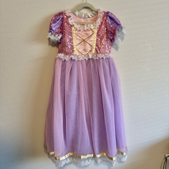 Enchanting Pink and Purple Sequin Princess Dress - Picture 1 of 6